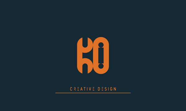 Alphabet letters Initials Monogram logo KO , OK