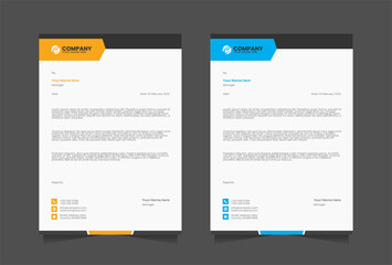 Modern Letterhead vector template