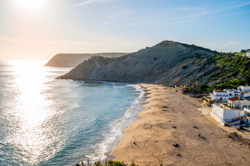 Beach of Burgau, Algarve, Portugal