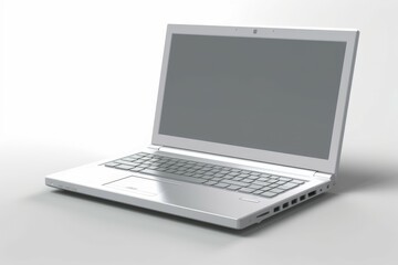 Poster - Silver laptop. Generate Ai