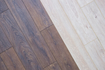 Poster - Wooden texture background with stripes, board parquet