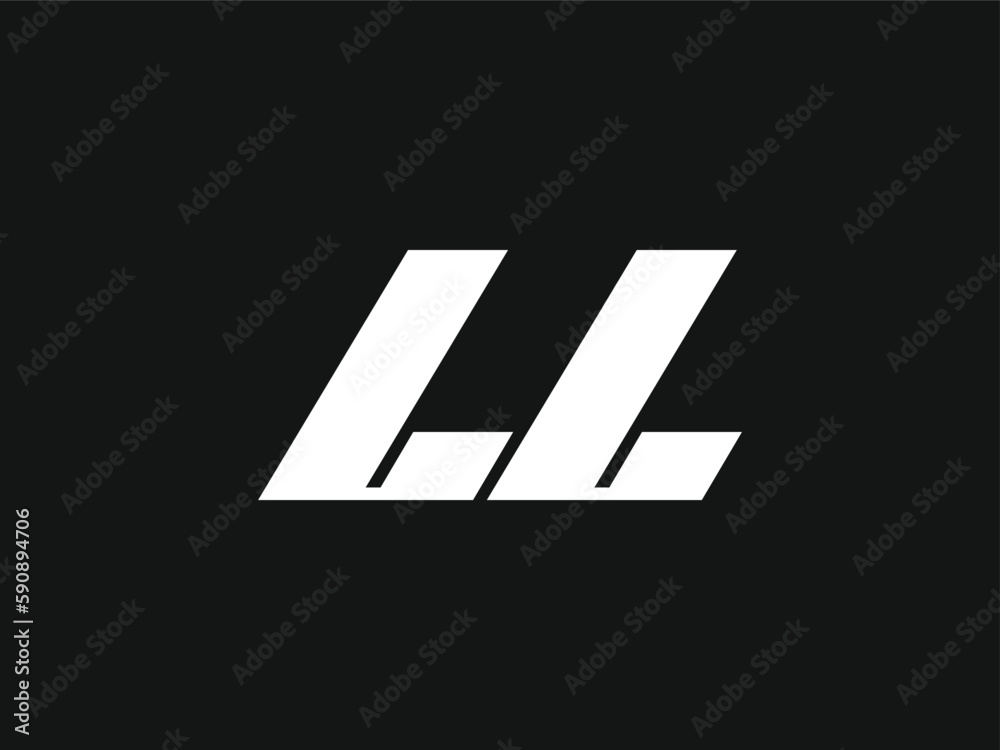 7 77 L LL | Icon Logo Design Vector Illustration | Initial letter ...