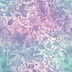  Vibrant and colorful floral seamless pattern, perfect for adding a touch of liveliness to any design project.