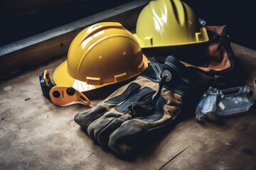 Work safety gear. Generate Ai