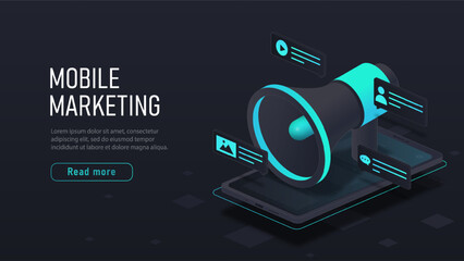 Isometric mobile marketing