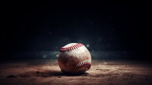 Baseball Background, Space For Copy, Created With AI, Brown 