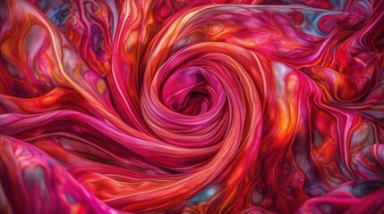Vibrant and Colorful Silky Swirled Wallpaper