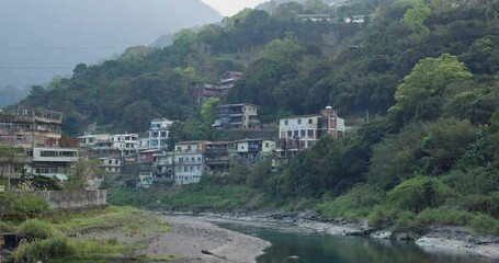 Canvas Print - Wulai countryside landscape in Taiwan