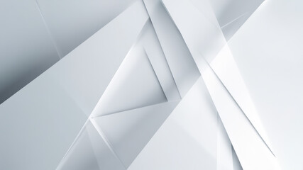 Poster - 3D Abstract White Background