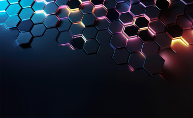 3D Abstract High Tech Background