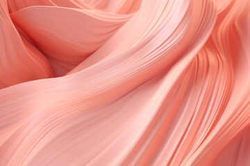 Poster - Light pale coral abstract elegant background with space for design. Peach pink shade. Color gradient. Blurred lines, stripes. Template. Empty, Generative AI
