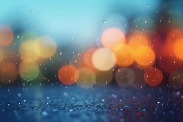 A blurred summer, rainning sky abstract background