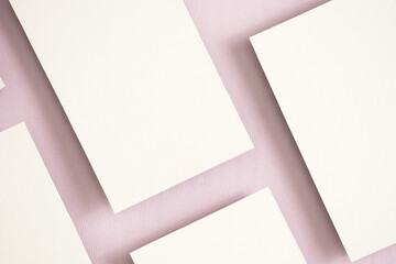 Poster - Minimalist empty flyer composition for mockups