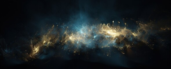 Poster - space clouds nebula background, galaxy background. Generative AI