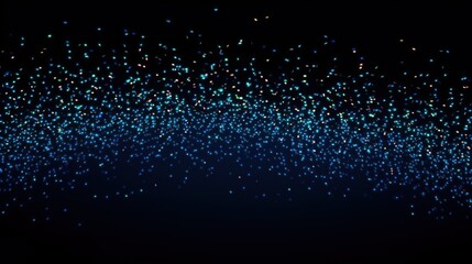 Poster - Blue particles background. Generative AI
