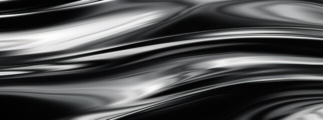 Poster - Liquid metal texture water ripple twist background, liquid metal background, chrome background, black marble pattern texture. Generative AI
