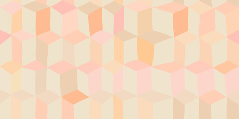 hand drawn beautiful soft pink geometric pattern. warm colours abstract shapes. fashionable template