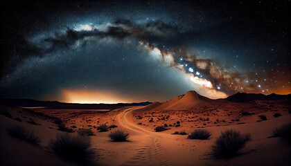 Wall Mural - milky way stars at night