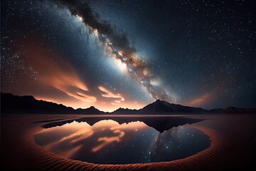 Wall Mural - milky way stars at night