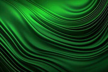 Green drapery background, grainy gradient green wave banner, dark vibrant color backdrop design