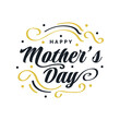 © WzKz - Happy Mother's Day Lettering. Can be Used for Greeting Card, Poster, Banner, or T Shirt