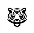 tiger head line vector design, tiger head logo icon
