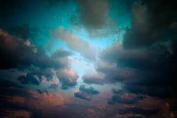 Poster - Scenic cloudscape during sunset