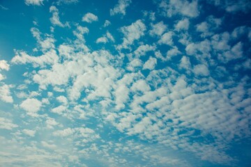 Poster - Scenic cloudscape on a sunny day