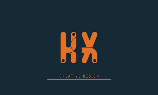 Alphabet letters Initials Monogram logo KX , XK
