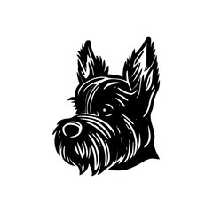  Dog head vector