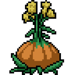 Wall Mural - pixel art weird fantasy plant