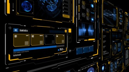 Aufkleber - Futuristic graphical user interface background.