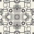 Squares mesh vector background. Monochrome seamless pattern with rectangular shapes.