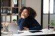 © Thitisak - Asian woman sitting stressed with being an office worker