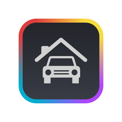 Poster - Car Garage - Pictogram (icon) 