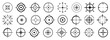 © top dog - Set of black aim icons. Sight icon collection. Black aim, sight icons