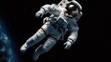 Fototapeta Kosmos - astronaut floating in space AI Generated