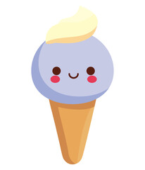 Wall Mural - Cute vector ice cream c design icon