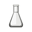 chemistry laboratory glassware cartoon vector illustration