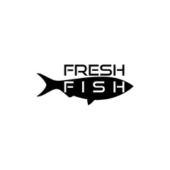 Wall Mural - Fresh Fish icon isolated on transparent background