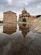 Reflection of the ruins of the Roman Forum