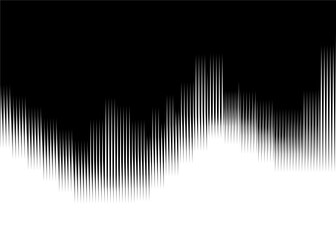 Poster - smooth transition from black to white. black and white design element. abstract northern lights. str