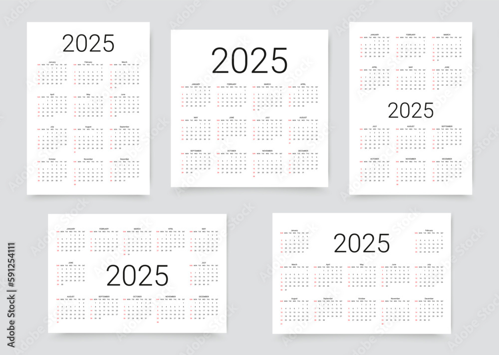 2025 calendar. Calender layout. Desk planner template. Week starts ...