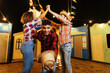© kleberpicui - Festa Junina in Brazil. Group of friends dancing the Brazilian square dance.