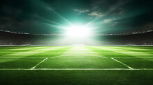 Soccer Field With Spotlights