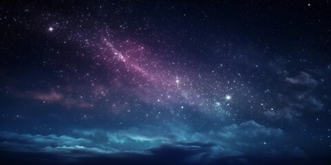 beautiful sky night with stars background