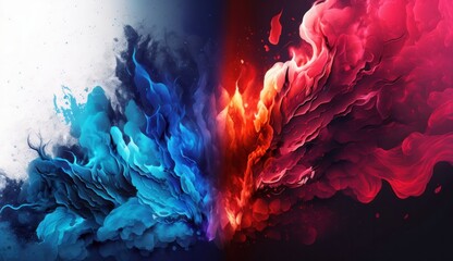 Poster - Colorful dynamic swirl abstract background pattern design. Suitable background and wallpaper, youtube banner. Generative ai