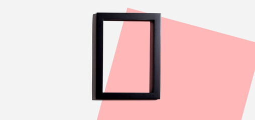 Wall Mural - Blank rectangle picture frames with copy space