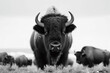 Portrait of a Bison