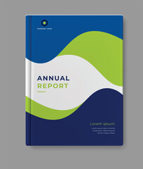 Poster - business annual report modern minimalist cover design